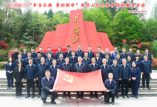 某医疗器械公司井冈山革命传统教育学员风采